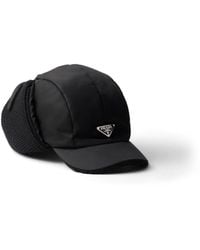 Prada - Gorro Estilo Cazador De Lana Y Nylon Reciclado - Lyst
