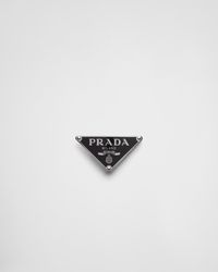 Prada - Enameled-Metal Belt Buckle - Lyst
