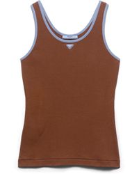Prada - Old Cotton Tank Top - Lyst