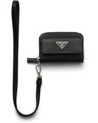 Prada - Saffiano Leather Coin Purse - Lyst