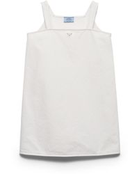 Prada - Old Denim Mini-Dress - Lyst