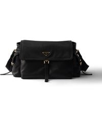 Prada - Explore Large Nappa Leather Shoulder Bag With Flap - Lyst