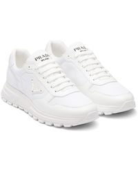 Prada - Baskets En Re-Nylon Et Cuir - Lyst