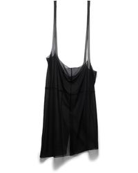 Prada - Cigaline Midi-Skirt With Suspender Straps - Lyst