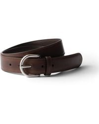 Prada - Antiqued Leather Belt - Lyst