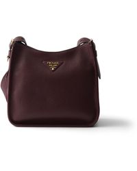 Prada - Mittelgroße Tasche Aus Leder, Damen - Lyst