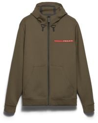 Prada - Technical Fabric Hoodie - Lyst