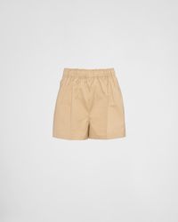 Prada - Poplin Bermudas - Lyst