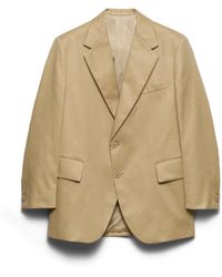 Prada - Single-Breasted Cotton Jacket - Lyst