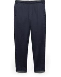 Prada - Pantalones En Felpa De Algodón Con Detalles De Re-Nylon, Hombre, Talla - Lyst