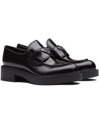 Prada - Leather Loafers - Lyst