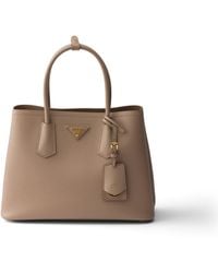 Prada - Borsa Double Medium - Lyst