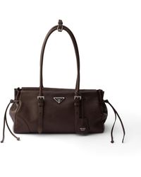Prada - Karin Medium Antiqued Leather Tote Bag - Lyst