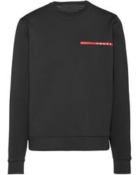 Prada - Double Technical Jersey Sweatshirt - Lyst