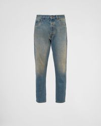 Prada - Five-pocket-jeans Aus Denim - Lyst