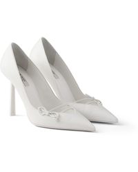 Prada - Leather Pumps, Mujer, Talla - Lyst