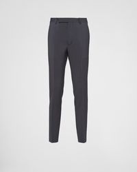 Prada - Tailored Wool And Mohair Pants - Lyst