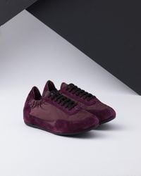 Prada - Collapse Re-Nylon And Suede Sneakers - Lyst