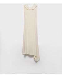 Prada - Robe Asymétrique En Crêpe-Satin - Lyst