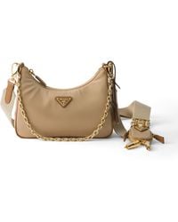 Prada - Re-Edition 2005 Re-Nylon And Saffiano Leather Bag With Charm - Lyst