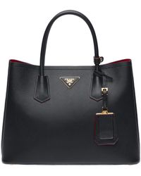 prada double zip tote large