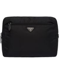 Prada - Large Re-Nylon Travel Pouch - Lyst