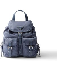 Prada - Mochila Pequeña De Re-Nylon, Mujer - Lyst