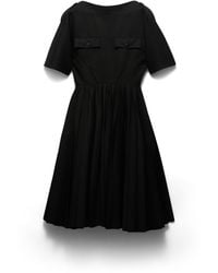 Prada - Gabardine Dress - Lyst