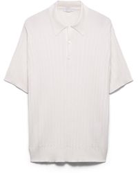 Prada - Cashmere And Silk Polo Shirt - Lyst