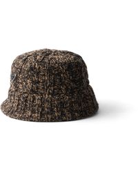 Prada - Sombrero De Pescador De Lana Jaspeada, Hombre, Talla - Lyst