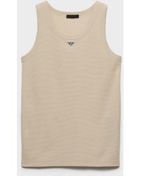 Prada - Cotton Tank Top - Lyst