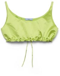Prada - Duchesse Crop Top - Lyst