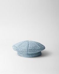 Prada - Crochet Cap - Lyst