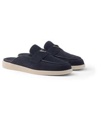 Prada - Sabots Aus Wildleder, Herren, Größe 7 - Lyst