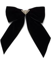 Prada - Velvet Bow Hair Clip - Lyst
