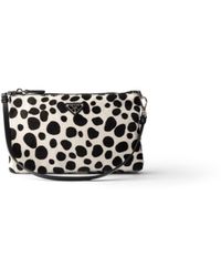 Prada - Printed Calf Hair Smartphone Pouch - Lyst