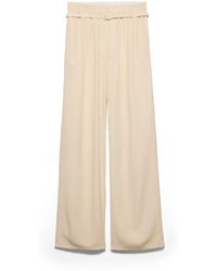 Prada - Silk Marocain Pants - Lyst