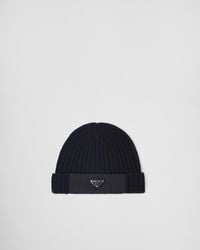 Cashmere beanie prada technical fashion knit beanie