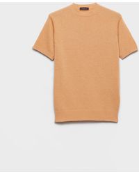 Prada - Short-Sleeved Wool And Cashmere Sweater - Lyst