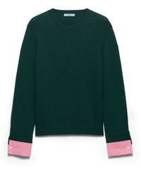 Prada - Wool And Cashmere Crew-Neck Sweater - Lyst
