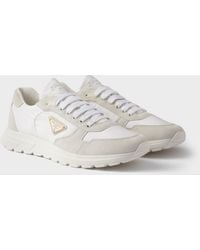 Prada - Prax 2.0 Re-Nylon And Suede Sneakers - Lyst