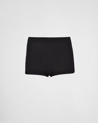 Prada - Silk Shorts - Lyst