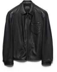 Prada - Chaqueta De Napa, Hombre, Talla - Lyst