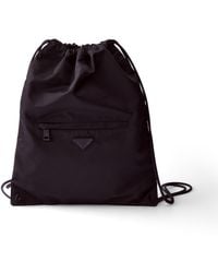 Prada - Re-Nylon Drawstring Backpack - Lyst