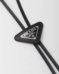 Prada Triangle Logo Bolo Tie - ShopStyle