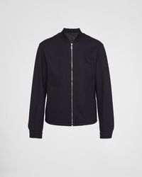 Prada - Wool And Cashmere Blouson Jacket - Lyst