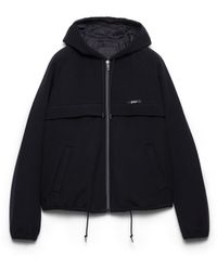 Prada - Hooded Technical Fabric Blouson Jacket - Lyst