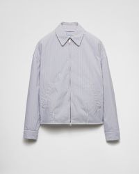 Prada - Striped Jacket - Lyst