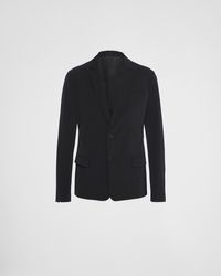 Prada - Single-Breasted Technical Stretch Fabric Jacket - Lyst