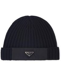 Prada - Mütze Aus Wolle - Lyst